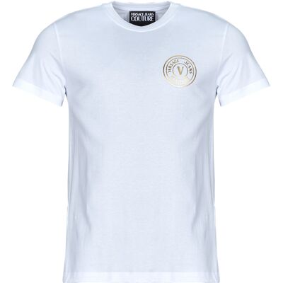 T-shirt με κοντά μανίκια Versace Jeans Couture 78GAHT00 Άσπρο Extra Large αρσενικός T-shirt με κοντά μανίκια Versace Jeans Couture 78GAHT00 Άσπρο Extra Large αρσενικός