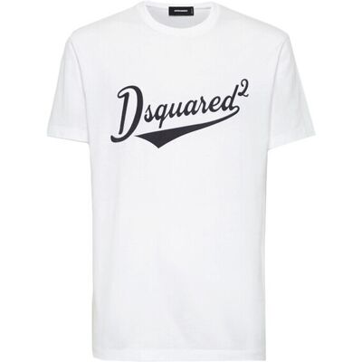 T-shirt με κοντά μανίκια Dsquared VELVET LOGO REUGLAR FIT T-SHIRT MEN multicolour Extra Large αρσενικός T-shirt με κοντά μανίκια Dsquared VELVET LOGO REUGLAR FIT T-SHIRT MEN multicolour Extra Large αρσενικός