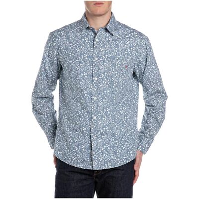 Πουκάμισο με μακριά μανίκια Replay SHIRT MEN multicolour 2X-Large αρσενικός Πουκάμισο με μακριά μανίκια Replay SHIRT MEN multicolour 2X-Large αρσενικός