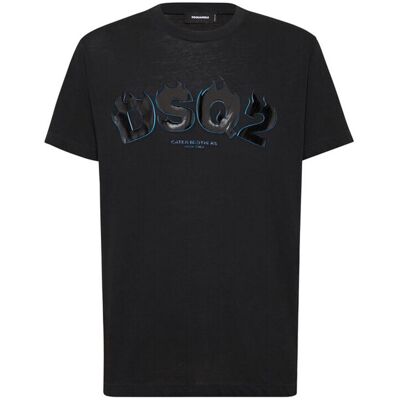 T-shirt με κοντά μανίκια Dsquared LOGO CIGARETTE FIT T-SHIRT MEN multicolour Large αρσενικός T-shirt με κοντά μανίκια Dsquared LOGO CIGARETTE FIT T-SHIRT MEN multicolour Large αρσενικός