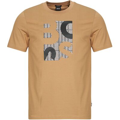 T-shirt με κοντά μανίκια BOSS H-Thompson 655 Beige Medium αρσενικός T-shirt με κοντά μανίκια BOSS H-Thompson 655 Beige Medium αρσενικός