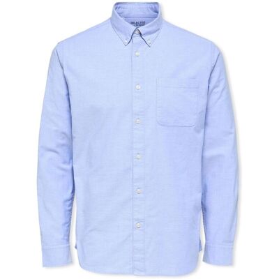 Πουκάμισο με μακριά μανίκια Selected Noos Regrick Oxford Shirt - Light Blue Μπλέ Medium αρσενικός Πουκάμισο με μακριά μανίκια Selected Noos Regrick Oxford Shirt - Light Blue Μπλέ Medium αρσενικός