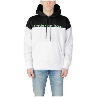 Πουλόβερ Calvin Klein Jeans Institutional Colorblock Άσπρο Small αρσενικός Πουλόβερ Calvin Klein Jeans Institutional Colorblock Άσπρο Small αρσενικός