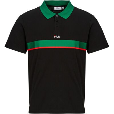 Πόλο με κοντά μανίκια Fila SAGANO RELAXED TAPED POLO SHIRT Black Small αρσενικός Πόλο με κοντά μανίκια Fila SAGANO RELAXED TAPED POLO SHIRT Black Small αρσενικός