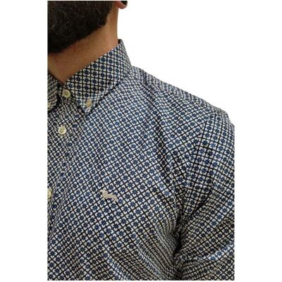 Πουκάμισο με μακριά μανίκια Harmont & Blaine CRN026013344M Μπλέ Medium αρσενικός Πουκάμισο με μακριά μανίκια Harmont & Blaine CRN026013344M Μπλέ Medium αρσενικός