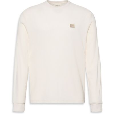 Μπλουζάκια με μακριά μανίκια Calvin Klein Jeans LS WAFFLE BADGE CREW LV040EM217 Άσπρο Extra Large αρσενικός Μπλουζάκια με μακριά μανίκια Calvin Klein Jeans LS WAFFLE BADGE CREW LV040EM217 Άσπρο Extra Large αρσενικός