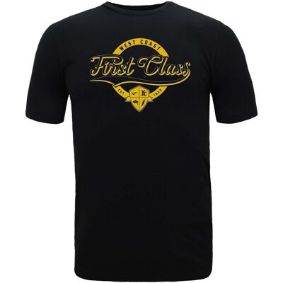 T-shirt με κοντά μανίκια Legea First Class Black Medium αρσενικός T-shirt με κοντά μανίκια Legea First Class Black Medium αρσενικός