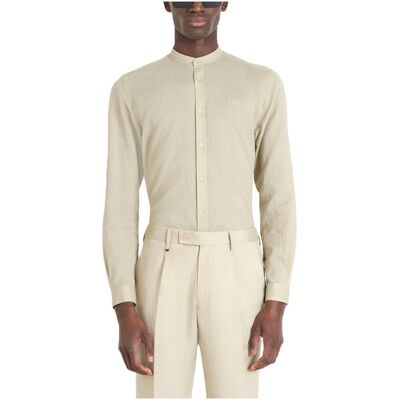Πουκάμισο με μακριά μανίκια Antony Morato TOLEDO LINEN MAO COLLAR SLIM FIT SHIRT MEN multicolour Medium αρσενικός Πουκάμισο με μακριά μανίκια Antony Morato TOLEDO LINEN MAO COLLAR SLIM FIT SHIRT MEN multicolour Medium αρσενικός