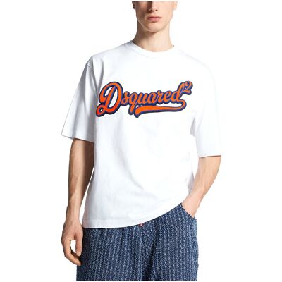 T-shirt με κοντά μανίκια Dsquared LOGO CREW NECK LOOSE FIT T-SHIRT MEN multicolour Medium αρσενικός T-shirt με κοντά μανίκια Dsquared LOGO CREW NECK LOOSE FIT T-SHIRT MEN multicolour Medium αρσενικός