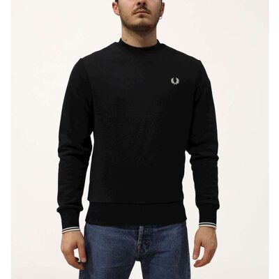 Αθλητικό T-shirt Fred Perry Fp Crew Neck Sweatshirt Black 2X-Large Αθλητικό T-shirt Fred Perry Fp Crew Neck Sweatshirt Black 2X-Large