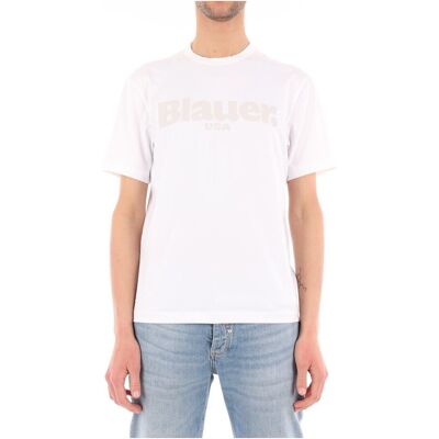 T-shirt με κοντά μανίκια Blauer 25SBLUH02107 Άσπρο Large αρσενικός T-shirt με κοντά μανίκια Blauer 25SBLUH02107 Άσπρο Large αρσενικός