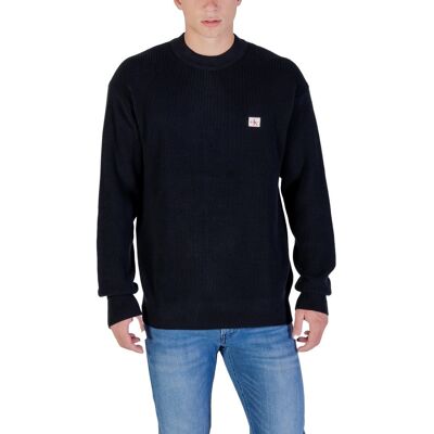 Πουλόβερ Calvin Klein Jeans LS EZ COTTON WAFFLE LV04RD313G Black Medium αρσενικός Πουλόβερ Calvin Klein Jeans LS EZ COTTON WAFFLE LV04RD313G Black Medium αρσενικός