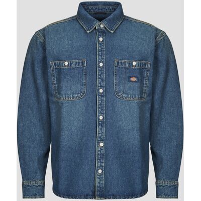 Πουκάμισο με μακριά μανίκια Dickies MECHANIC DENIM SHIRT LS KHAKI TINTED BLUE Μπλέ Extra Large αρσενικός Πουκάμισο με μακριά μανίκια Dickies MECHANIC DENIM SHIRT LS KHAKI TINTED BLUE Μπλέ Extra Large αρσενικός