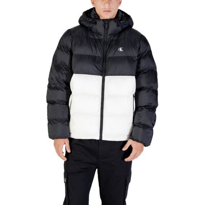 Χοντρό μπουφάν Calvin Klein Jeans LS NYLON COLOR BOCK LV04RD527G Άσπρο 2X-Large αρσενικός Χοντρό μπουφάν Calvin Klein Jeans LS NYLON COLOR BOCK LV04RD527G Άσπρο 2X-Large αρσενικός