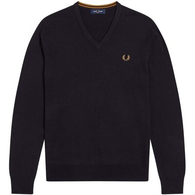Πουλόβερ Fred Perry Fp Classic V Neck Jumper Marine 2X-Large αρσενικός Πουλόβερ Fred Perry Fp Classic V Neck Jumper Marine 2X-Large αρσενικός