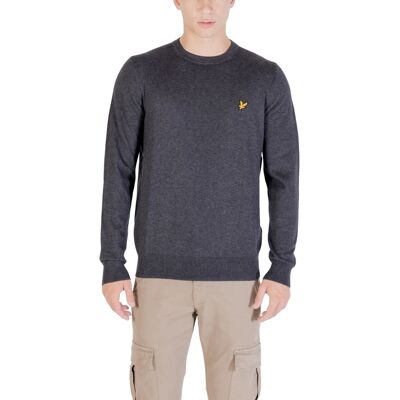 Πουλόβερ Lyle & Scott Cotton Merino Crew Neck Jumper KN2110VC Grey Medium αρσενικός Πουλόβερ Lyle & Scott Cotton Merino Crew Neck Jumper KN2110VC Grey Medium αρσενικός