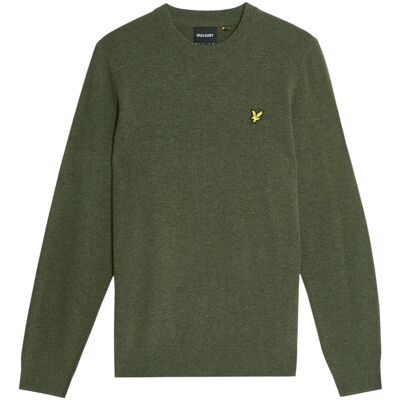 Πουλόβερ Lyle & Scott Lambswool Blend Crew Neck Jump KN2114VC Green Extra Large αρσενικός Πουλόβερ Lyle & Scott Lambswool Blend Crew Neck Jump KN2114VC Green Extra Large αρσενικός