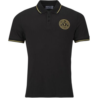 Πόλο με κοντά μανίκια Versace Jeans Couture 80GAGT03 Black Small αρσενικός Πόλο με κοντά μανίκια Versace Jeans Couture 80GAGT03 Black Small αρσενικός