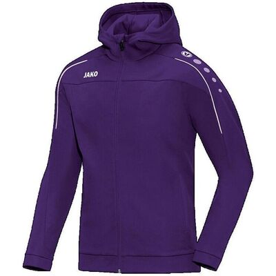 Σακάκια Jako Veste à capuche Classico violet Violet Small αρσενικός Σακάκια Jako Veste à capuche Classico violet Violet Small αρσενικός