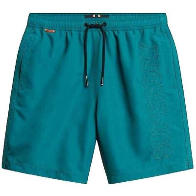 Shorts & Βερμούδες Superdry Short de bain Premium brodé vert Green Small αρσενικός Shorts & Βερμούδες Superdry Short de bain Premium brodé vert Green Small αρσενικός