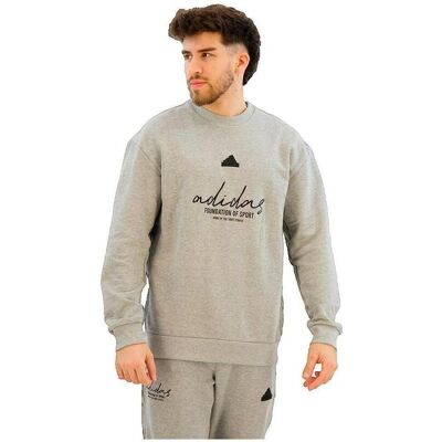 Αθλητικό T-shirt adidas Sweat-shirt coupe ample French Terry Grey Small Αθλητικό T-shirt adidas Sweat-shirt coupe ample French Terry Grey Small