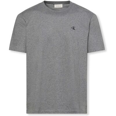 T-shirt με κοντά μανίκια Calvin Klein Jeans Ss Easy Monogram Tee Grey Extra Large αρσενικός T-shirt με κοντά μανίκια Calvin Klein Jeans Ss Easy Monogram Tee Grey Extra Large αρσενικός