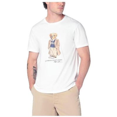 T-shirt με κοντά μανίκια Ralph Lauren T-shirt Ralph Lauren Polo Bear Blanc Άσπρο Small αρσενικός T-shirt με κοντά μανίκια Ralph Lauren T-shirt Ralph Lauren Polo Bear Blanc Άσπρο Small αρσενικός