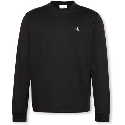 Μπλουζάκια με μακριά μανίκια Calvin Klein Jeans Ls Easy Monogram Tee Black Extra Large αρσενικός Μπλουζάκια με μακριά μανίκια Calvin Klein Jeans Ls Easy Monogram Tee Black Extra Large αρσενικός
