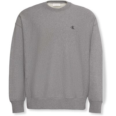 Αθλητικό T-shirt Calvin Klein Jeans Premium Terry Monogr Grey Large Αθλητικό T-shirt Calvin Klein Jeans Premium Terry Monogr Grey Large