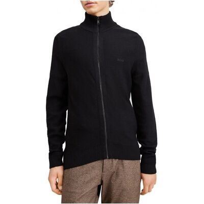 Πουλόβερ BOSS Avac Fz Black Large αρσενικός Πουλόβερ BOSS Avac Fz Black Large αρσενικός