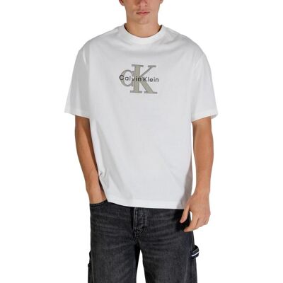 T-shirt με κοντά μανίκια Calvin Klein Jeans LV04RE815G Άσπρο Large αρσενικός T-shirt με κοντά μανίκια Calvin Klein Jeans LV04RE815G Άσπρο Large αρσενικός