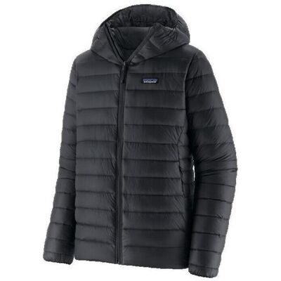 Χοντρό μπουφάν Patagonia Doudoune Sweater Hoody en duvet Black Small αρσενικός Χοντρό μπουφάν Patagonia Doudoune Sweater Hoody en duvet Black Small αρσενικός