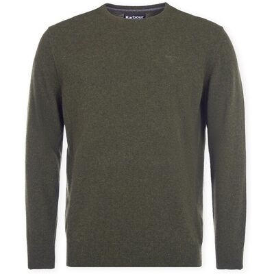 Πουλόβερ Barbour Essential Crew Neck Jumper - Seaweed Green Large αρσενικός Πουλόβερ Barbour Essential Crew Neck Jumper - Seaweed Green Large αρσενικός