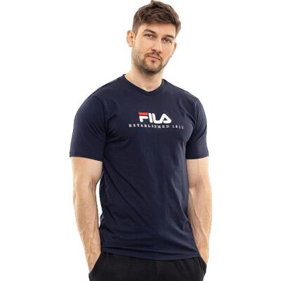 T-shirt με κοντά μανίκια Fila T-shirt Bleu Regular Homme Μπλέ Large αρσενικός T-shirt με κοντά μανίκια Fila T-shirt Bleu Regular Homme Μπλέ Large αρσενικός