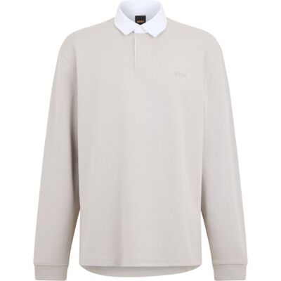 Πόλο με μακριά μανίκια BOSS Pe_Exis 10277163 50554315 Grey Small Πόλο με μακριά μανίκια BOSS Pe_Exis 10277163 50554315 Grey Small