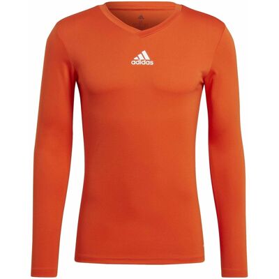 Μπλουζάκια με μακριά μανίκια adidas Team Base Tee Orange Small αρσενικός Μπλουζάκια με μακριά μανίκια adidas Team Base Tee Orange Small αρσενικός