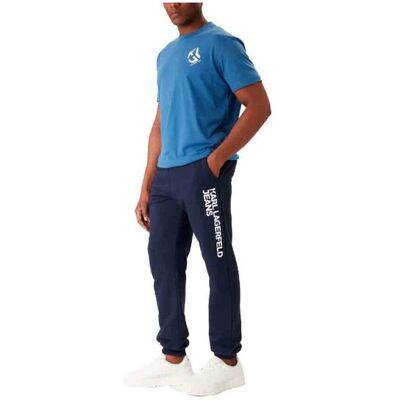 Παντελόνια Chino/Carrot Karl Lagerfeld Klj Text Logo Slim Sweatpa Μπλέ US 31 / 32 αρσενικός Παντελόνια Chino/Carrot Karl Lagerfeld Klj Text Logo Slim Sweatpa Μπλέ US 31 / 32 αρσενικός