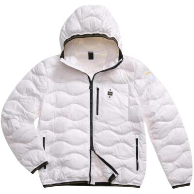Μπουφάν Blauer WAVE 26SBLUC03177 Άσπρο 2X-Large αρσενικός Μπουφάν Blauer WAVE 26SBLUC03177 Άσπρο 2X-Large αρσενικός