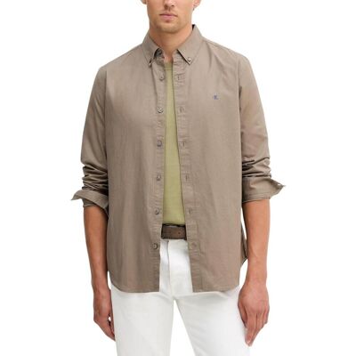 Πουκάμισο με μακριά μανίκια Calvin Klein Jeans LS SOLID OXFORD CLAS LV140EM125 Beige Large αρσενικός Πουκάμισο με μακριά μανίκια Calvin Klein Jeans LS SOLID OXFORD CLAS LV140EM125 Beige Large αρσενικός