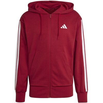 Ζακέτα adidas M 3S Ft Fz Hd Red Small αρσενικός Ζακέτα adidas M 3S Ft Fz Hd Red Small αρσενικός