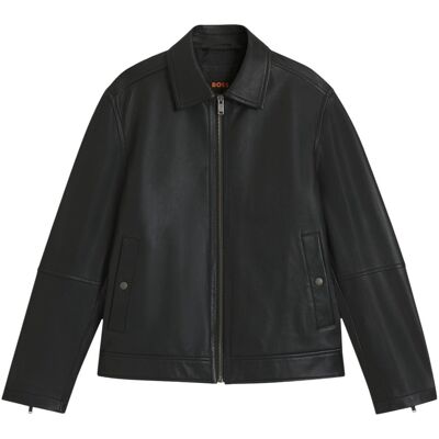 Δερμάτινο Μπουφάν BOSS Jogear 10268766 50552141 Black IT 46 Δερμάτινο Μπουφάν BOSS Jogear 10268766 50552141 Black IT 46