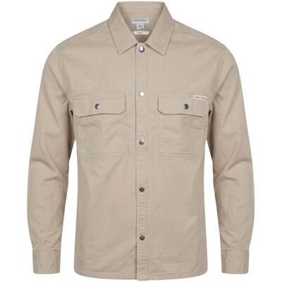 Πουκάμισο με μακριά μανίκια Calvin Klein Jeans LV04RE103G Beige Large αρσενικός Πουκάμισο με μακριά μανίκια Calvin Klein Jeans LV04RE103G Beige Large αρσενικός