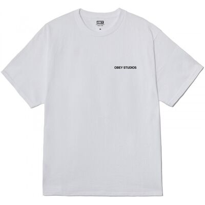 T-shirt με κοντά μανίκια Obey moves of life Άσπρο Small αρσενικός T-shirt με κοντά μανίκια Obey moves of life Άσπρο Small αρσενικός