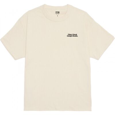 T-shirt με κοντά μανίκια Obey visual design studio Beige Extra Large αρσενικός T-shirt με κοντά μανίκια Obey visual design studio Beige Extra Large αρσενικός