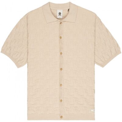 Μπουφάν / Ζακέτες Element Sight textured knit polo Beige Large αρσενικός Μπουφάν / Ζακέτες Element Sight textured knit polo Beige Large αρσενικός
