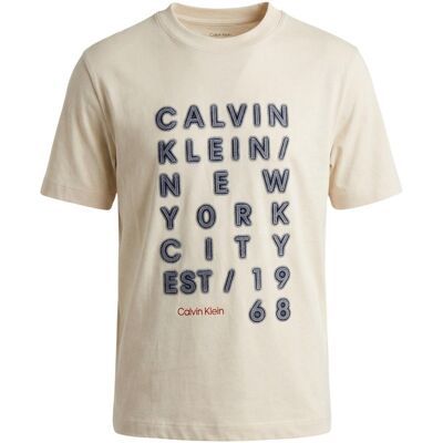 T-shirt με κοντά μανίκια Calvin Klein Jeans LV04RF814G Beige 2X-Large αρσενικός T-shirt με κοντά μανίκια Calvin Klein Jeans LV04RF814G Beige 2X-Large αρσενικός