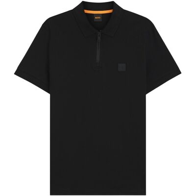 Πόλο με κοντά μανίκια BOSS Passerzip 10256683 50537507 Black Large αρσενικός Πόλο με κοντά μανίκια BOSS Passerzip 10256683 50537507 Black Large αρσενικός