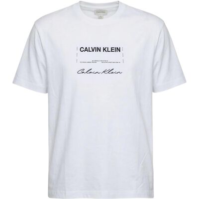 T-shirt με κοντά μανίκια Calvin Klein Jeans LV04RE827G Άσπρο Extra Large αρσενικός T-shirt με κοντά μανίκια Calvin Klein Jeans LV04RE827G Άσπρο Extra Large αρσενικός