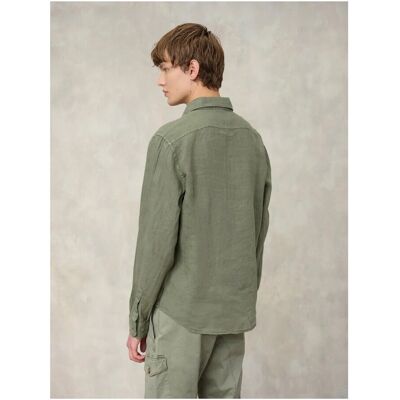Πουκάμισο με μακριά μανίκια Blauer 26SBLUS01128 Green Extra Large αρσενικός Πουκάμισο με μακριά μανίκια Blauer 26SBLUS01128 Green Extra Large αρσενικός