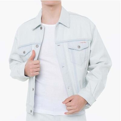Τζιν Μπουφάν/Jacket Calvin Klein Jeans Lv04rf722g 90s Μπλέ Medium αρσενικός Τζιν Μπουφάν/Jacket Calvin Klein Jeans Lv04rf722g 90s Μπλέ Medium αρσενικός